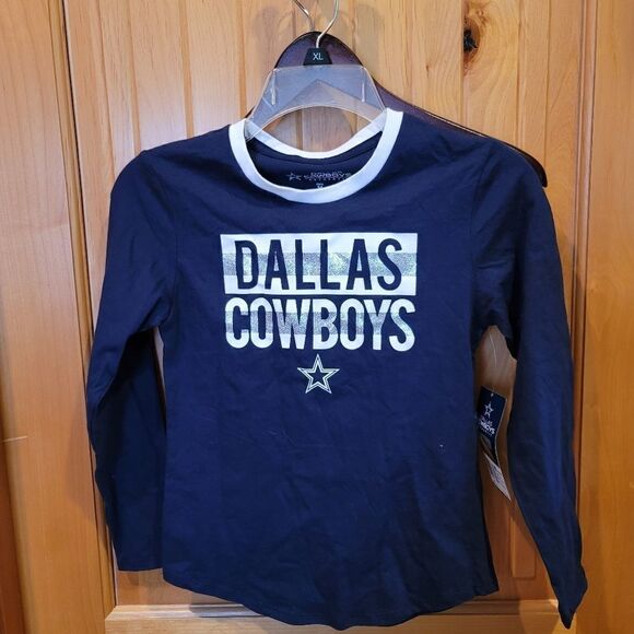 Girls Dallas Cowboys Longsleeeve T-shirt - Picture 1 of 2